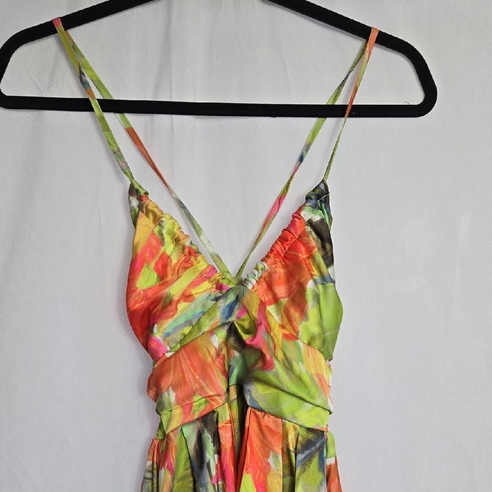 SHEIN Vibrant Multicolor Mini Dress